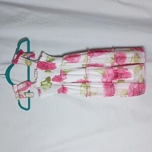 Blueber boulevard Smocked 3 Tier Floral Summer Dress Girls Size 12